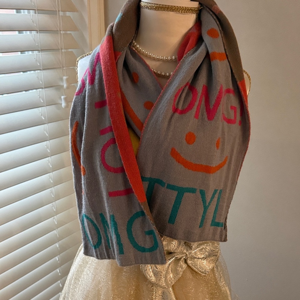 Colorful Smiley Scarf
